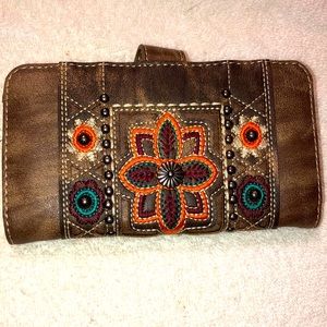 Bohemian Style Embroidered Beaded Wallet